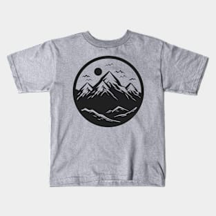 Mountain circle logo Kids T-Shirt